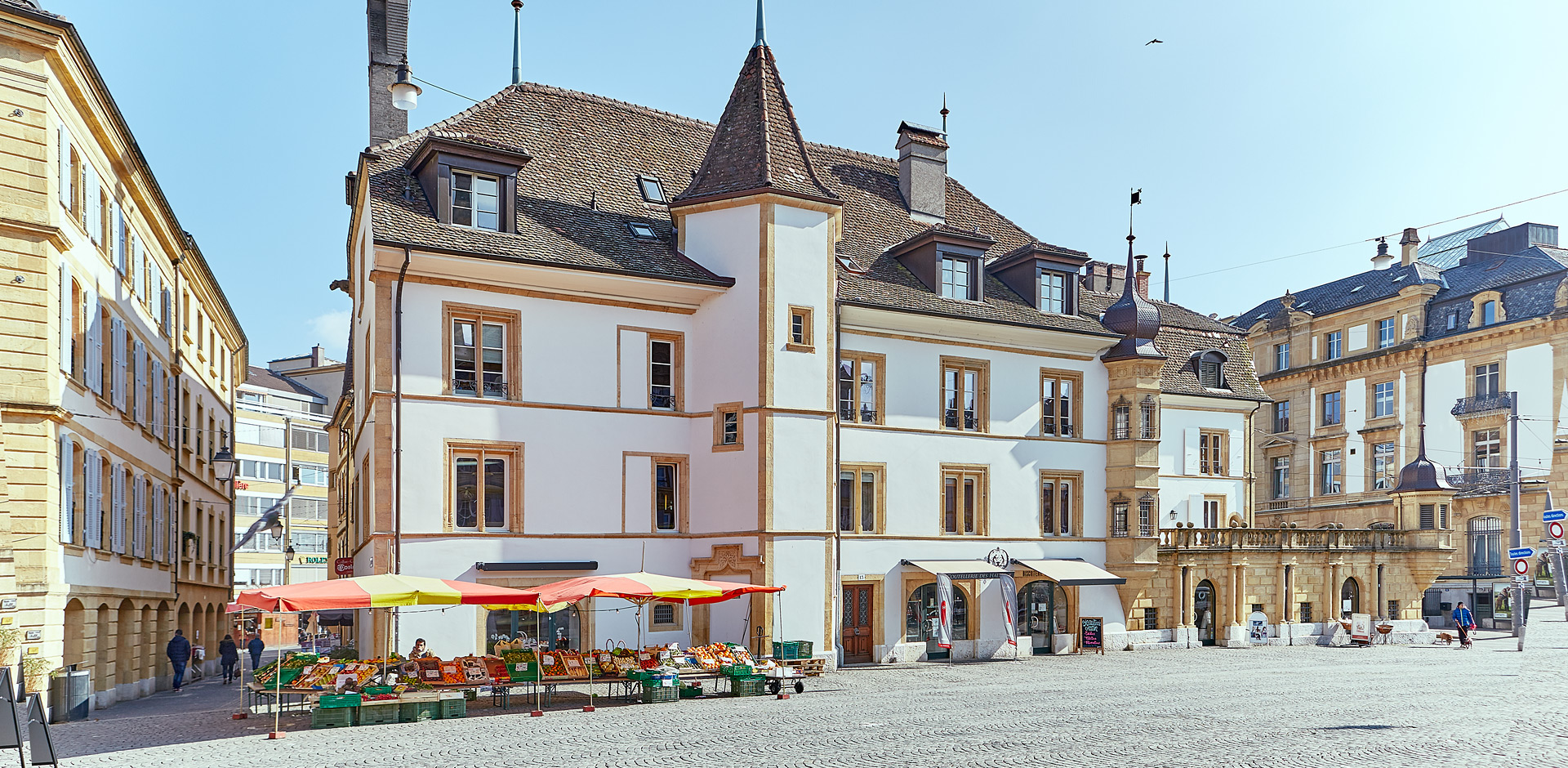 façade extérieure du cabinet des Halles, dentiste et orthodontiste neuchatel